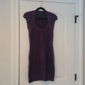 French Connection Bandage Dress size 6 purple
